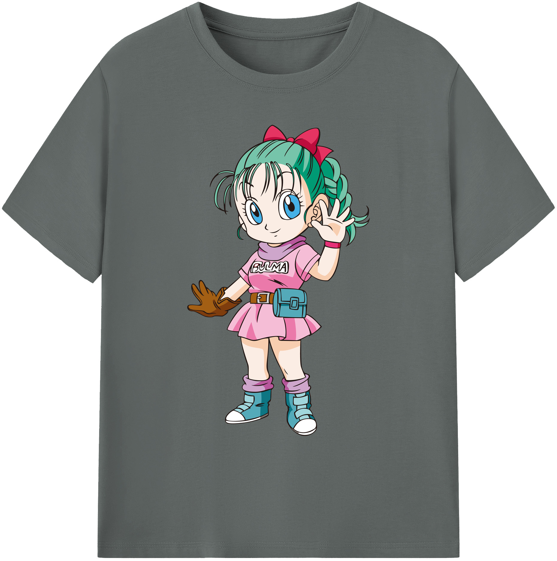 （画像用） ドラゴンボール ブルマ DRAGON BALL Bulma 綿100％ メンズ半袖Tシャツ｜肌触りやわらか＆通気性